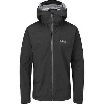 Rab Downpour Plus 2.0 Waterproof Jacket Mens, Black, S