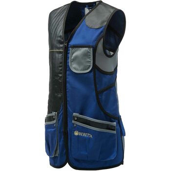 Beretta Sporting Vest Womens, Blu Royal & Grey, S