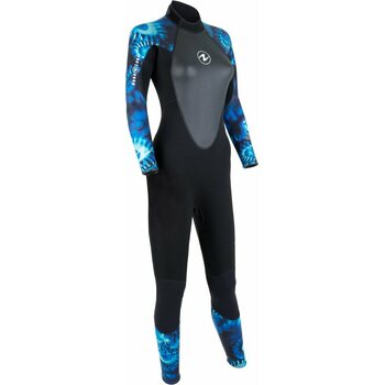 AquaLung HydroFlex 1 mm Wetsuit Womens, Black / Blue Camo, XS