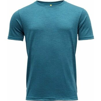 Devold Eika Man Tee, Blue Melange, S