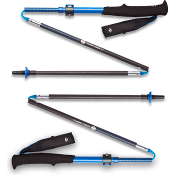 Black Diamond Distance Carbon FLZ Poles Unisex (2024), Ultra Blue, 125-140 cm