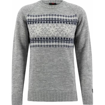 Ulvang Eio Sweater Mens, Grey Melange/Vanilla/New Navy, L
