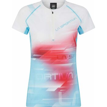 La Sportiva Veloce T-Shirt Womens, Malibu Blue/White, S