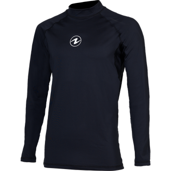 AquaLung Rashguard Slim Fit LS Mens, Black / Black, M