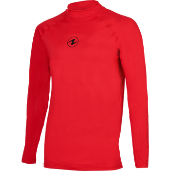 AquaLung Rashguard Slim Fit LS Mens, Red / Red, S