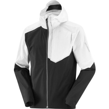 Salomon Bonatti Trail Jacket Mens, Deep Black / White, L