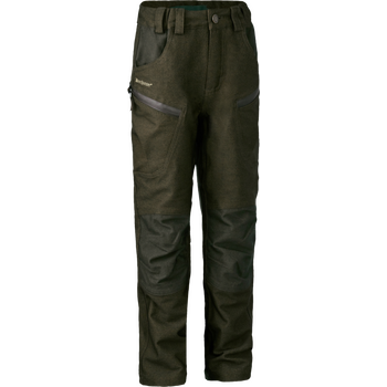 Deerhunter Youth Chasse Trousers, Olive Night Melange, 140 cm