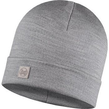 Buff Merino Heavyweight Beanie, Solid Light Grey