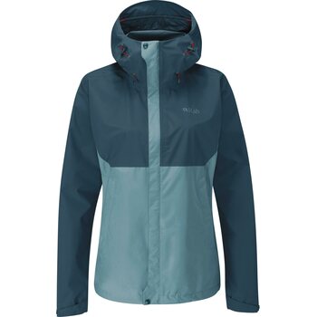 Rab Downpour Eco Waterproof Jacket Womens, Orion Blue/Citadel, S (UK 10)