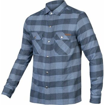 Endura Hummvee Flannel Shirt Mens, Ensign Blue, S