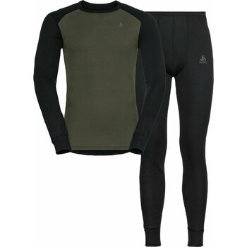 Odlo Active Warm Eco Special Set Mens, Black - Deep Depths, S