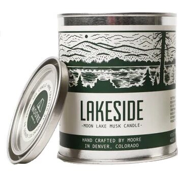 Moore Candle, Lakeside - Moon Lake Musk, 1/2 Pint