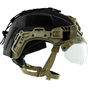 Agilite Team Wendy EXFIL Ballistic / SL Helmet Cover (no rear pouch), Black, Size 1 (M/L)