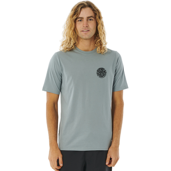 Rip Curl Icons Of Surf Short Sleeve UV Tee Mens, Mineral Blue, S