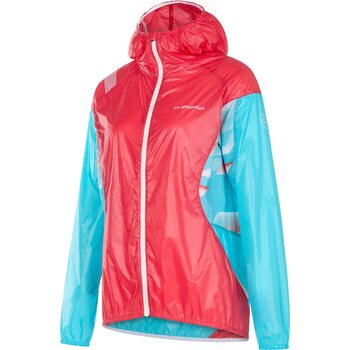 La Sportiva Briza Windbreaker Jacket Womens (2023), Hibiscus / Malibu Blue, XS