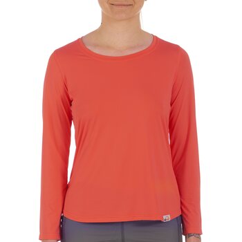 IQ UV Free Long Shirt Climate Changer Womens, Koralle, M