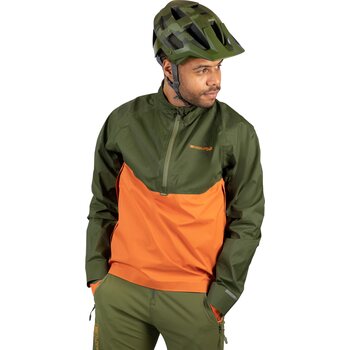 Endura MT500 Lite Pullover Waterproof Jacket Mens, Harvest, XXL