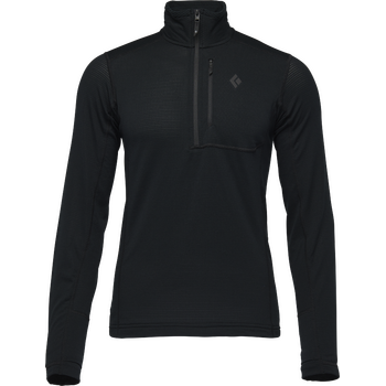 Black Diamond Coefficient LT Quarter Zip Mens, Black, S