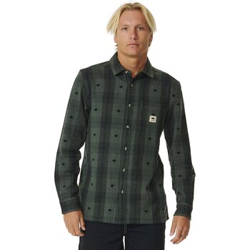 Rip Curl Quality Surf Products Flannel Mens, Washed Green, M