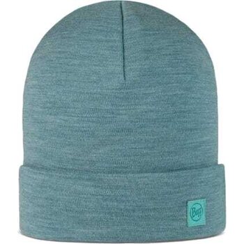 Buff Merino Heavyweight Beanie, Solid Pool