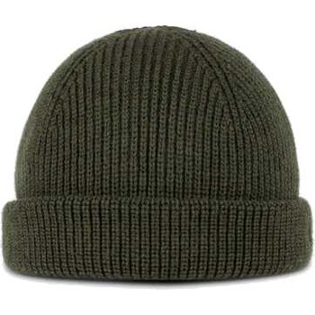 Buff Merino Knitted Hat Ervin, Forest