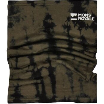 Mons Royale Daily Dose Merino Flex 200 Neckwarmer, Olive Tie Dye, One Size