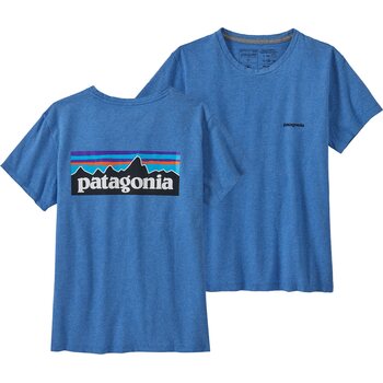 Patagonia P-6 Logo Responsibili-Tee Womens, Blue Bird, M