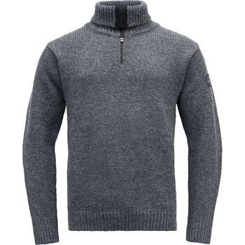 Devold Nansen Sweater Zip Neck, Ombre Melange, L
