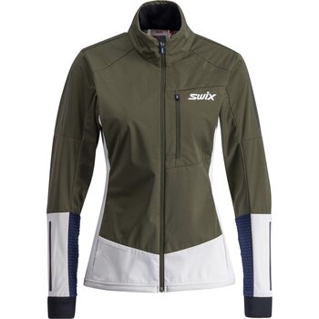 Swix Dynamic Jacket Womens, Olive / Bright White, XL