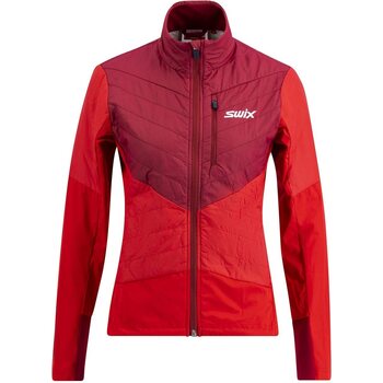 Swix Dynamic Hybrid Insulated Jacket Womens, Rhubarb Red / Swix Red, XL