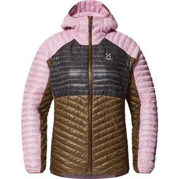 Haglöfs L.I.M Mimic Hood Womens, Fresh Pink / Teak Brown, S