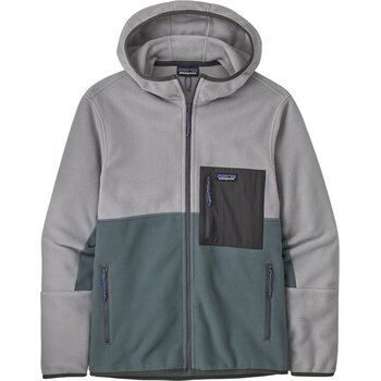 Patagonia Microdini Hoody Mens, Nouveau Green with Salt Grey, M