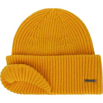 Stetson Classic Uni Wool Beanie Hat, Yellow, OSFA