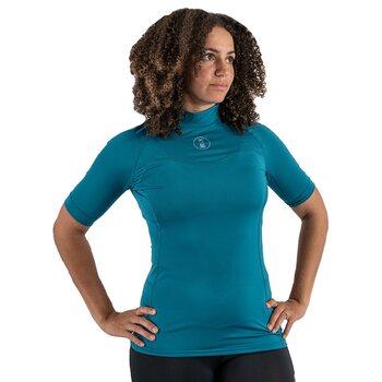 Fourth Element Short Sleeve Hydroskin Womens, Ocean Depth, XS