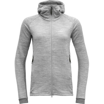 Devold Nibba Jacket w/Hood Womens, Grey Melange (2023), XS