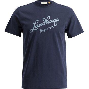 Lundhags Järpen Logo T-Shirt Mens, Deep Blue (75350), S