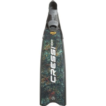 Cressi Gara Turbo Carbon Fins XLD, Green Camouflage, 38/39