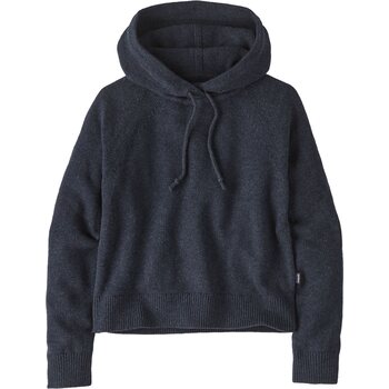 Patagonia Recycled Wool-Blend Hooded Pullover Sweater Womens, Smolder Blue, M