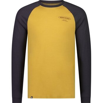 Mons Royale Icon Merino Air-Con Raglan Mens, Shale/Honey, M