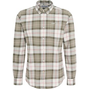 Barbour Lewis Tailored Shirt Mens, Glenmore Olive Tartan, S