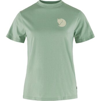 Fjällräven Fox Boxy Logo Tee Womens, Misty Green (674), XL