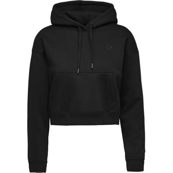 Black Diamond Crop Pullover Hoody Womens, Black, S