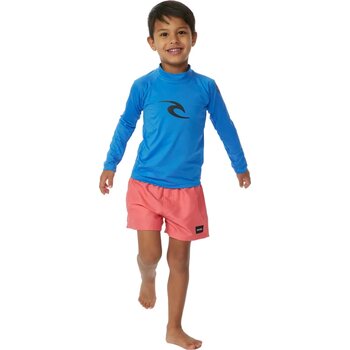 Rip Curl Brand Wave UPF Long Sleeve Boy, Blue Gum, 1-2