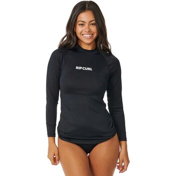 Rip Curl Classic Surf Long Sleeve UPF Rashguard Womens, Black (2023), XS