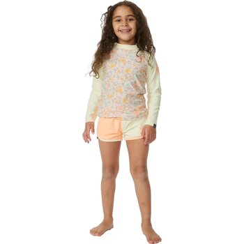 Rip Curl Crystal Long Sleeve Rash Vest Girls, Multicolor, 1-2