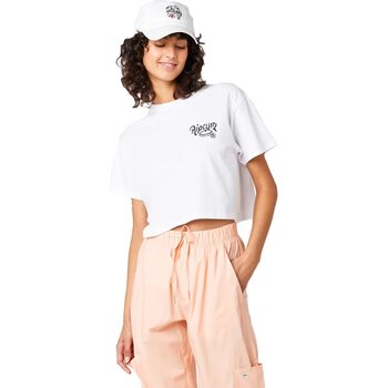 Rip Curl Paradiso Crop Tee Womens, White, XL