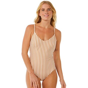 Rip Curl Premium Cheeky 1PC Womens, Light Brown, S