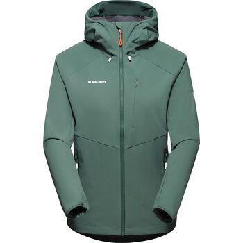 Mammut Ultimate Comfort SO Hooded Jacket Womens, Dark Jade, L