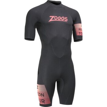 Zoggs Recon Tour Shorty Mens, Black / Red, XL