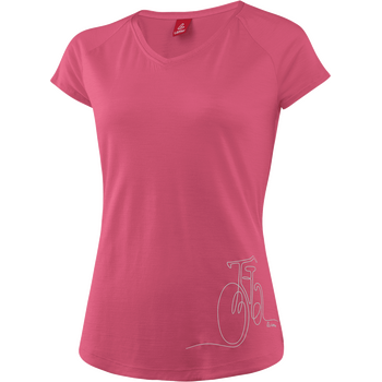 Löffler Printshirt Bicycle Merino-Tencel Womens, Malaga, 40